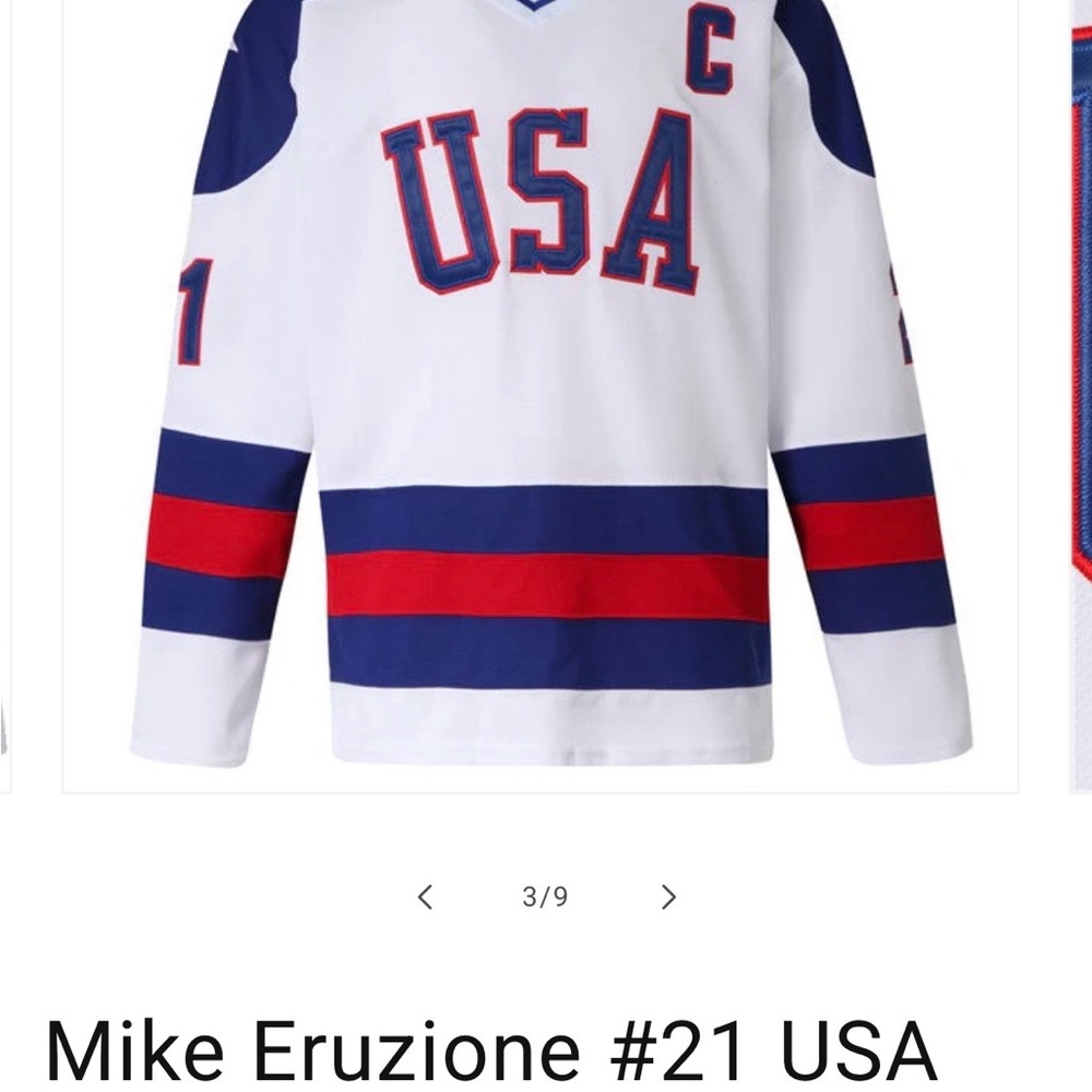USA Hockey Team Sweater - White, Blue, Red